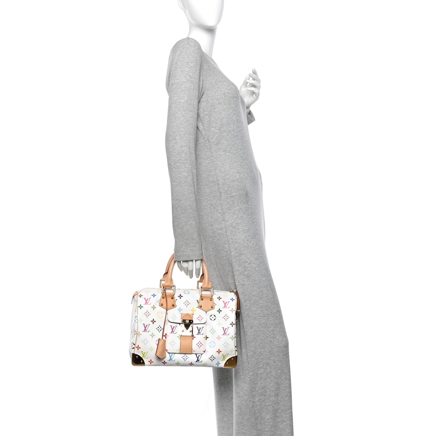 Monogram Multicolor Speedy 30 White