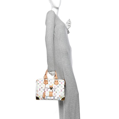 Louis Vuitton Monogram Multicolor Speedy 30 White 2 of 9