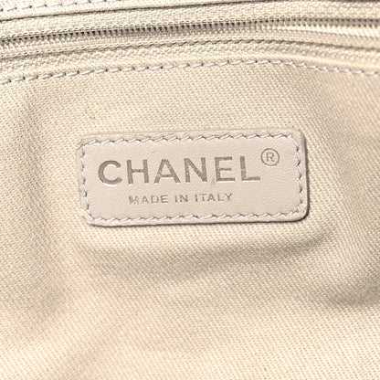 Chanel Glazed Calfskin Medium Deauville Tote Black 6 of 12