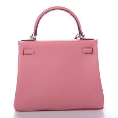 Hermes Evercolor Verso Kelly Retourne 28 Rose D'ete Terre Battue 4 of 42