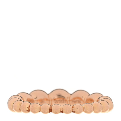 Van Cleef & Arpels 18K Rose Gold Perlee Pearls of Gold Variation Ring 53 6.5 3 of 5