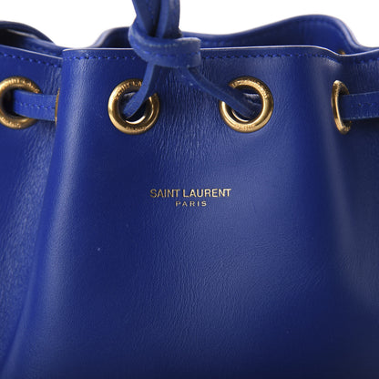 Saint Laurent Calfskin Small Emmanuelle Bucket Bag Blue Marjorelle 11 of 11