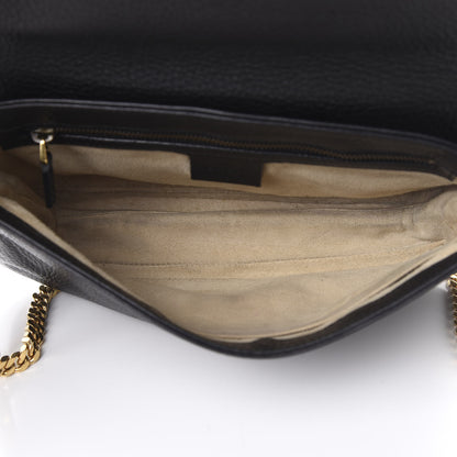 Gucci Calfskin Medium 1973 Chain Shoulder Bag Black 4 of 11
