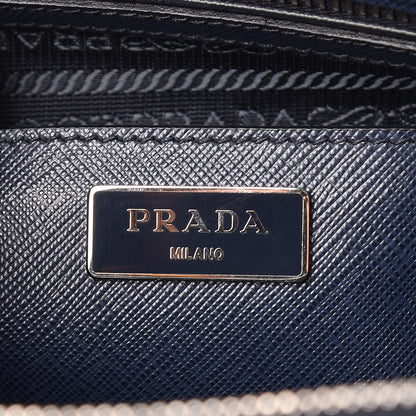 Prada Saffiano Medium Galleria Double Zip Tote Baltico 6 of 9