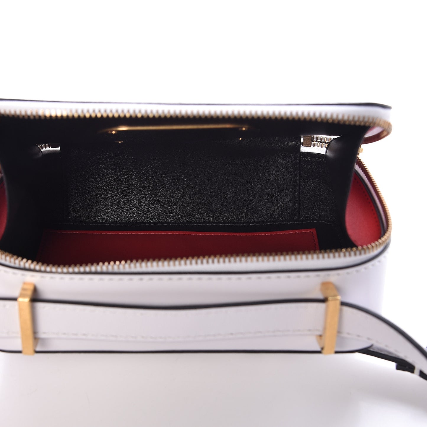Smooth Calfskin VSling Crossbody Bag White