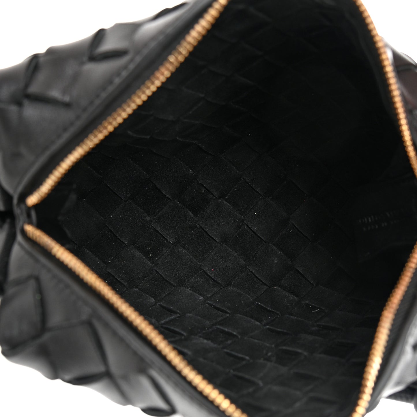 Nappa Intrecciato Mini Loop Camera Bag Black