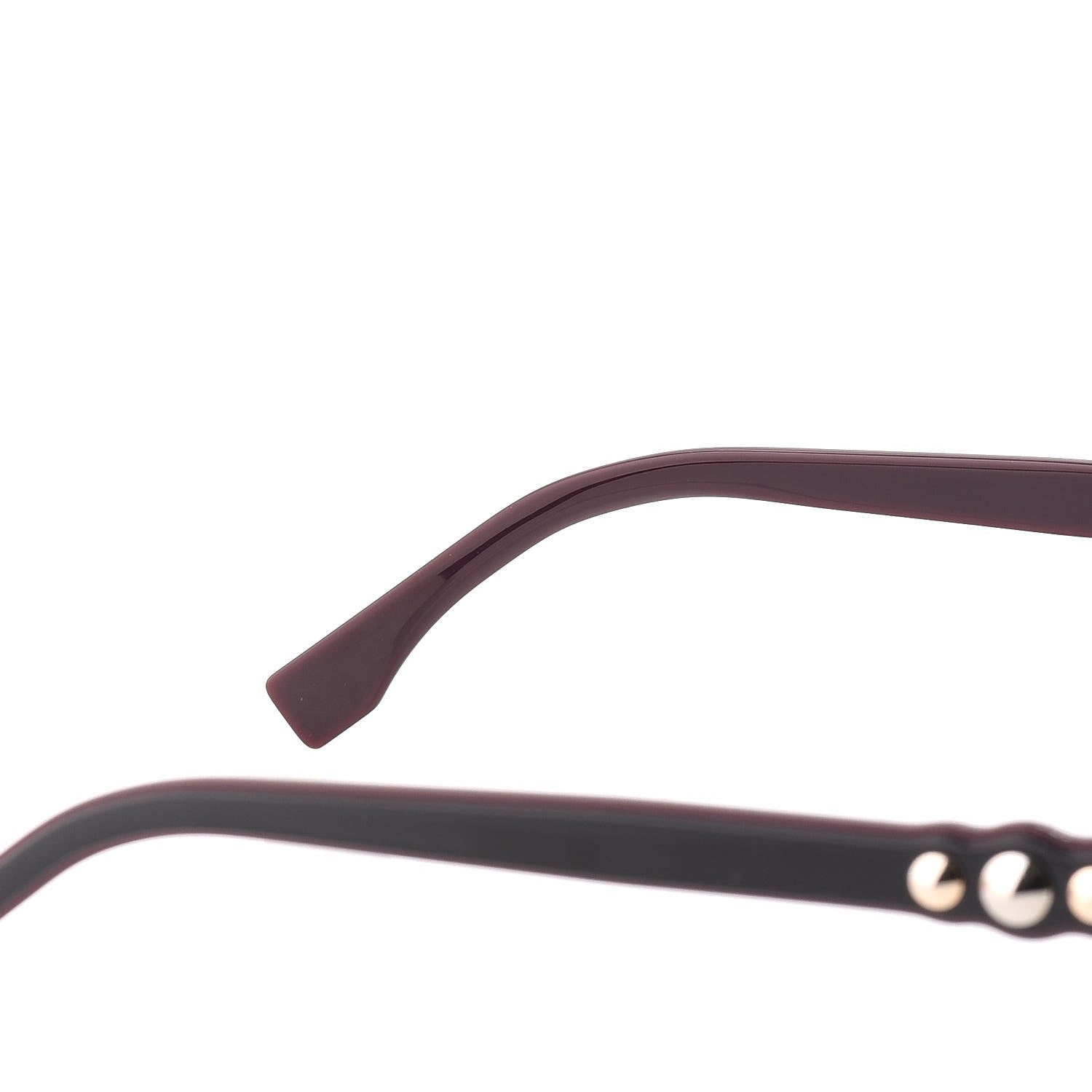 Fendi Studded Hexagon Fun Fair Sunglasses FF 0270/S Black Purple 8 of 9