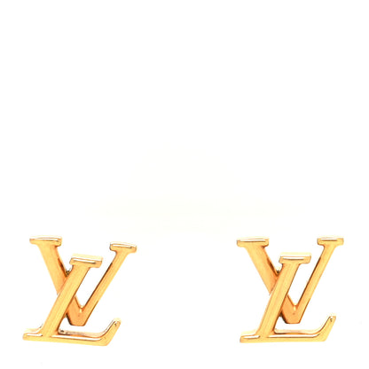 Louis Vuitton Metal LV Iconic Earrings Gold 1 of 5
