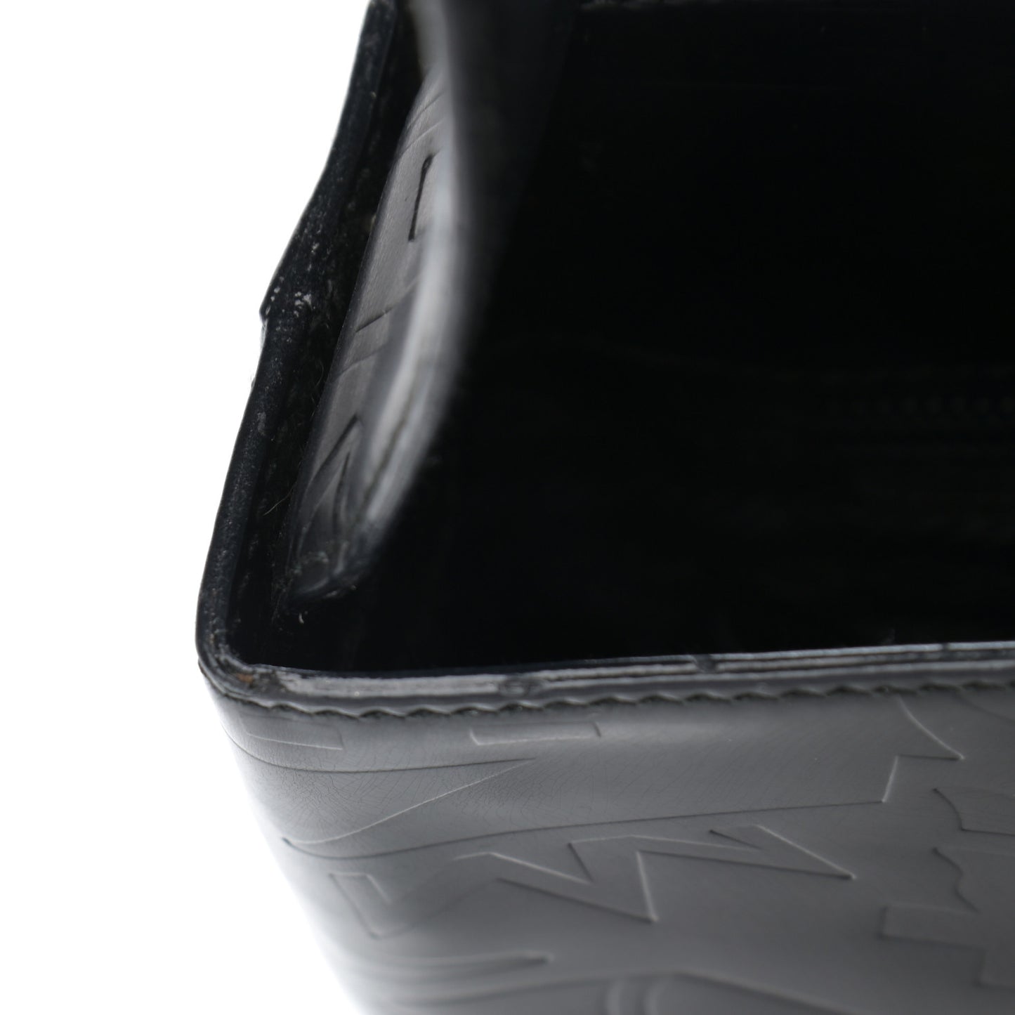 Calfskin Embossed Shoulder Bag Black