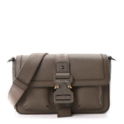 Christian Dior Grained Calfskin Hit The Road Bag Brown 1 of 10
