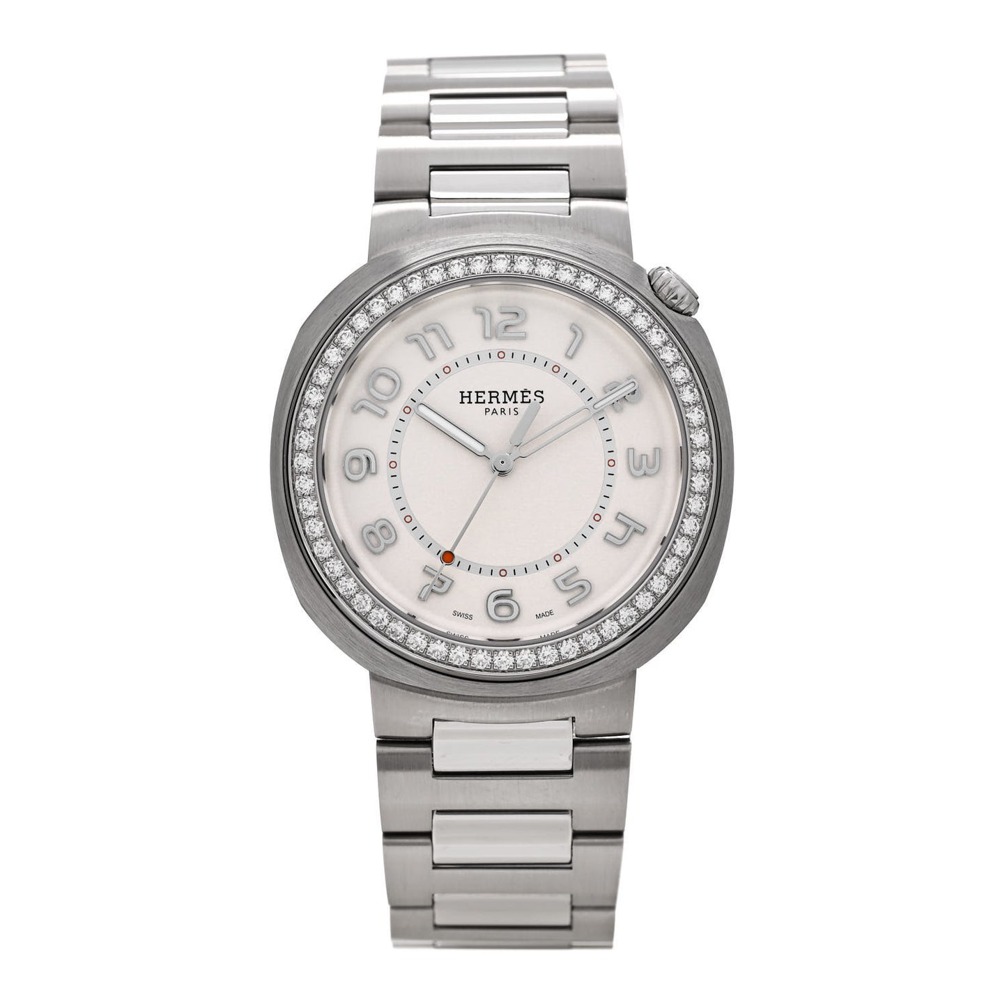 Stainless Steel Diamond Bezel 36mm Cut Automatic Watch