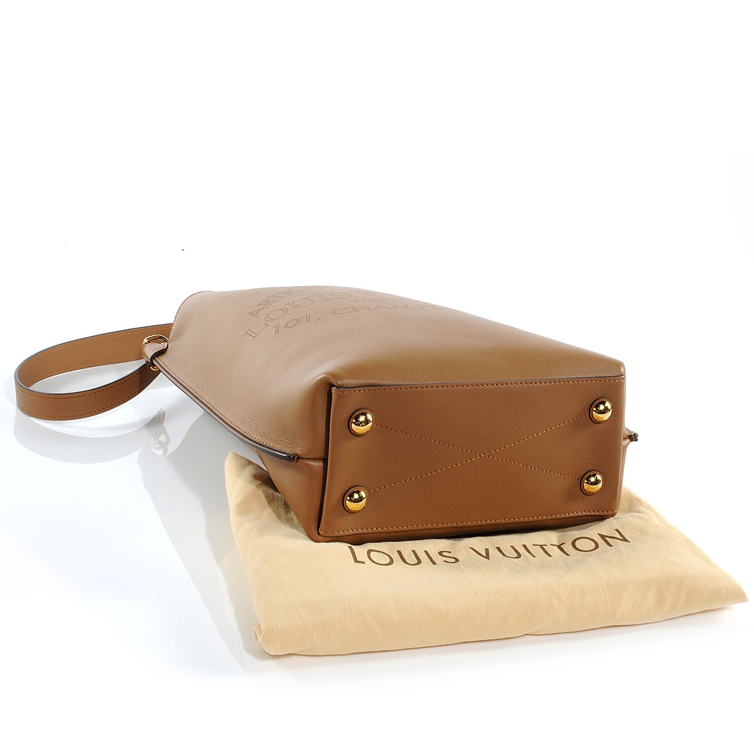 Louis Vuitton Veau Soie Calfskin Flore Tote Hazelnut 4 of 7
