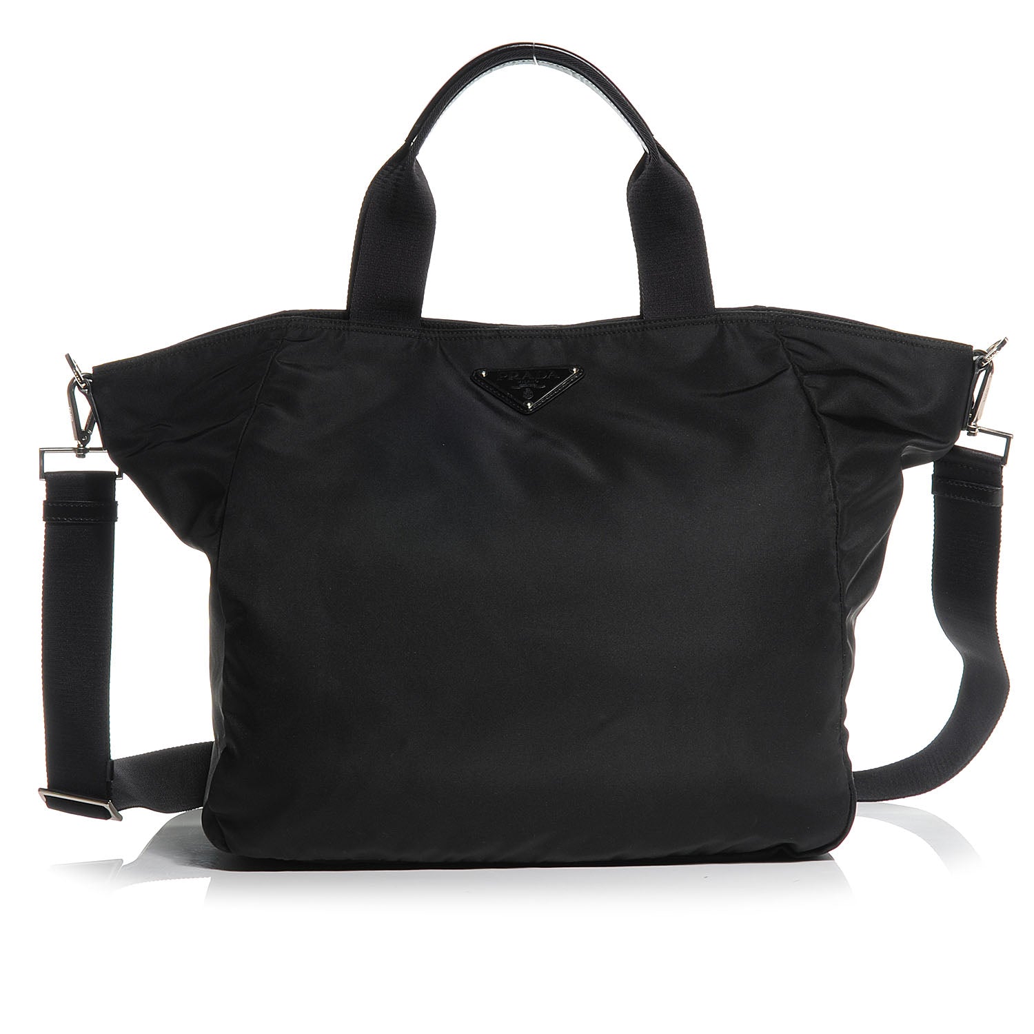 Prada Tessuto Nylon Large Tote Nero Black 1 of 11