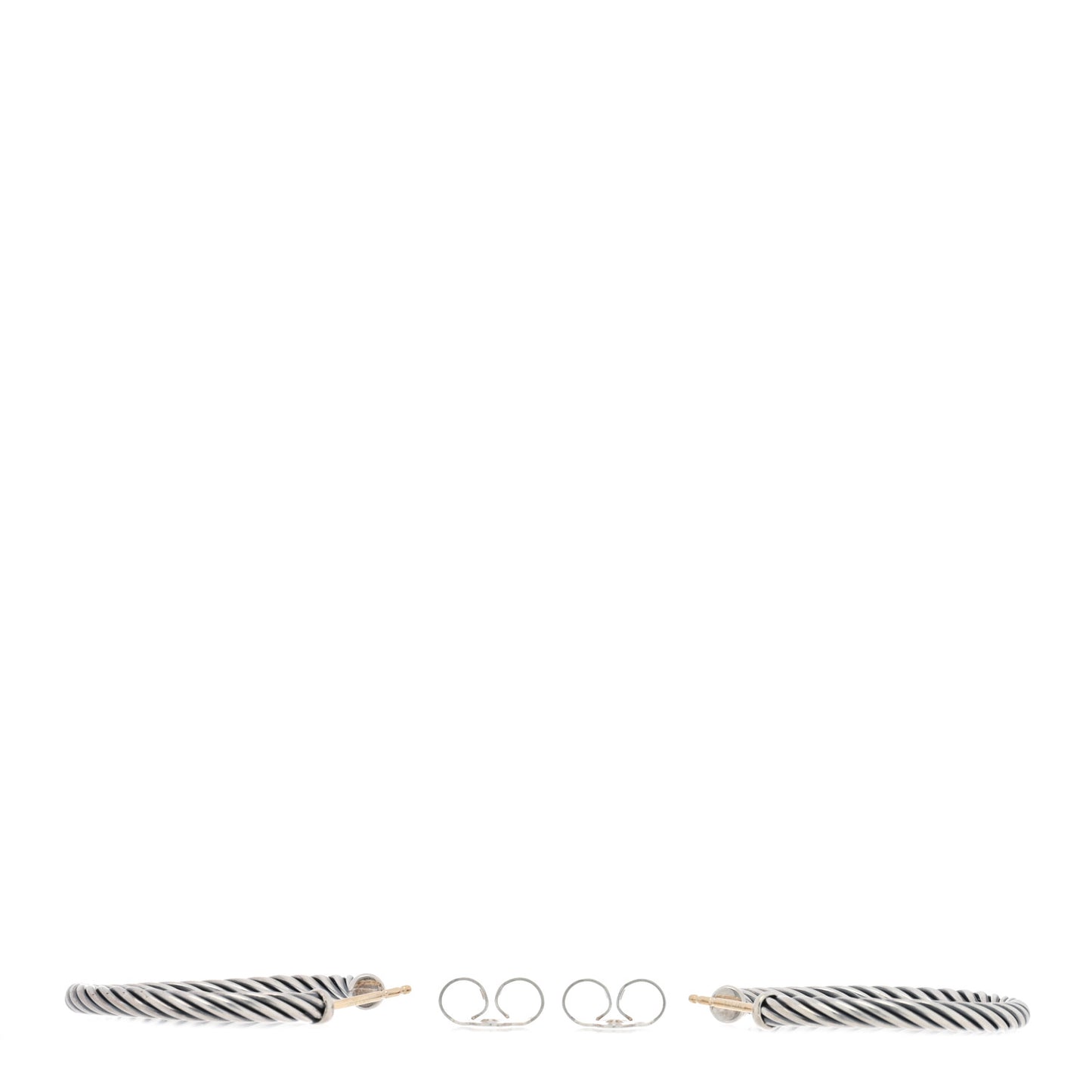 Sterling Silver Small Cable Classics Hoop Earrings