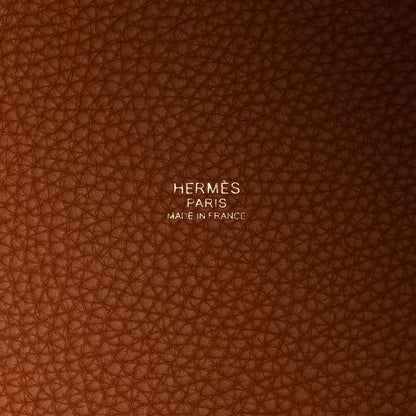 Hermes Taurillon Clemence Picotin Lock 22 MM Gold 6 of 9