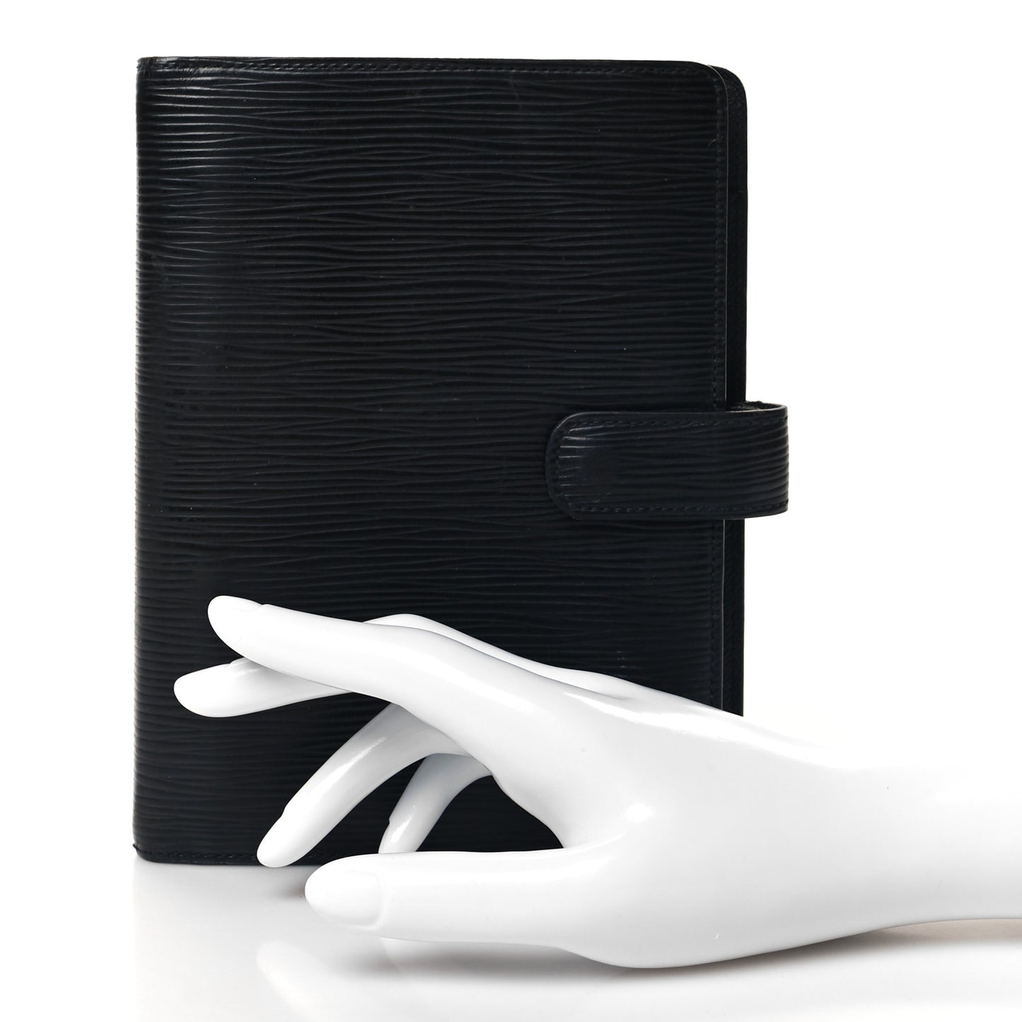 Epi Medium Ring Agenda Cover Black