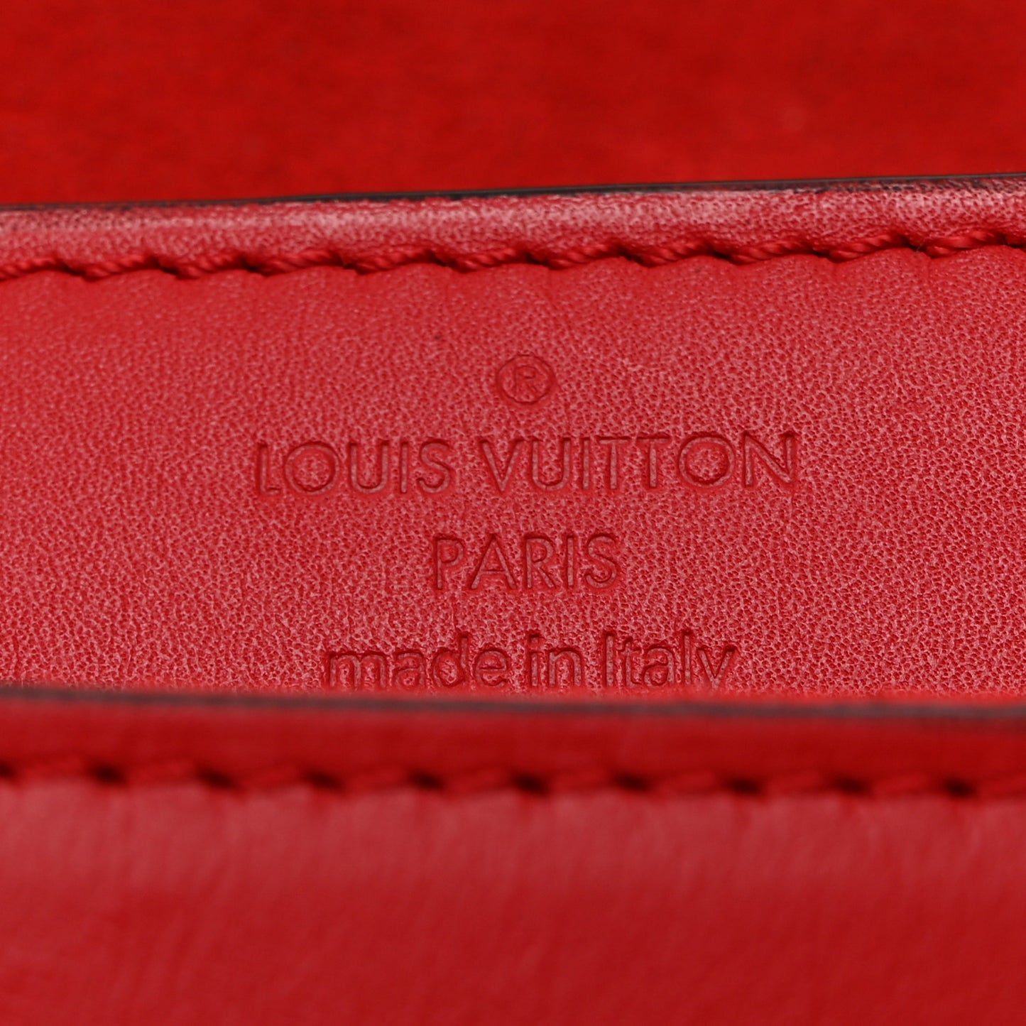 Calfskin Chain Louise MM Red