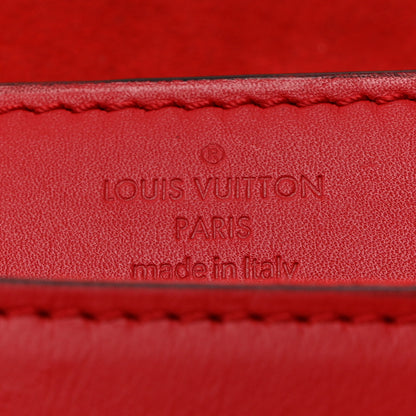 Louis Vuitton Calfskin Chain Louise MM Red 6 of 11