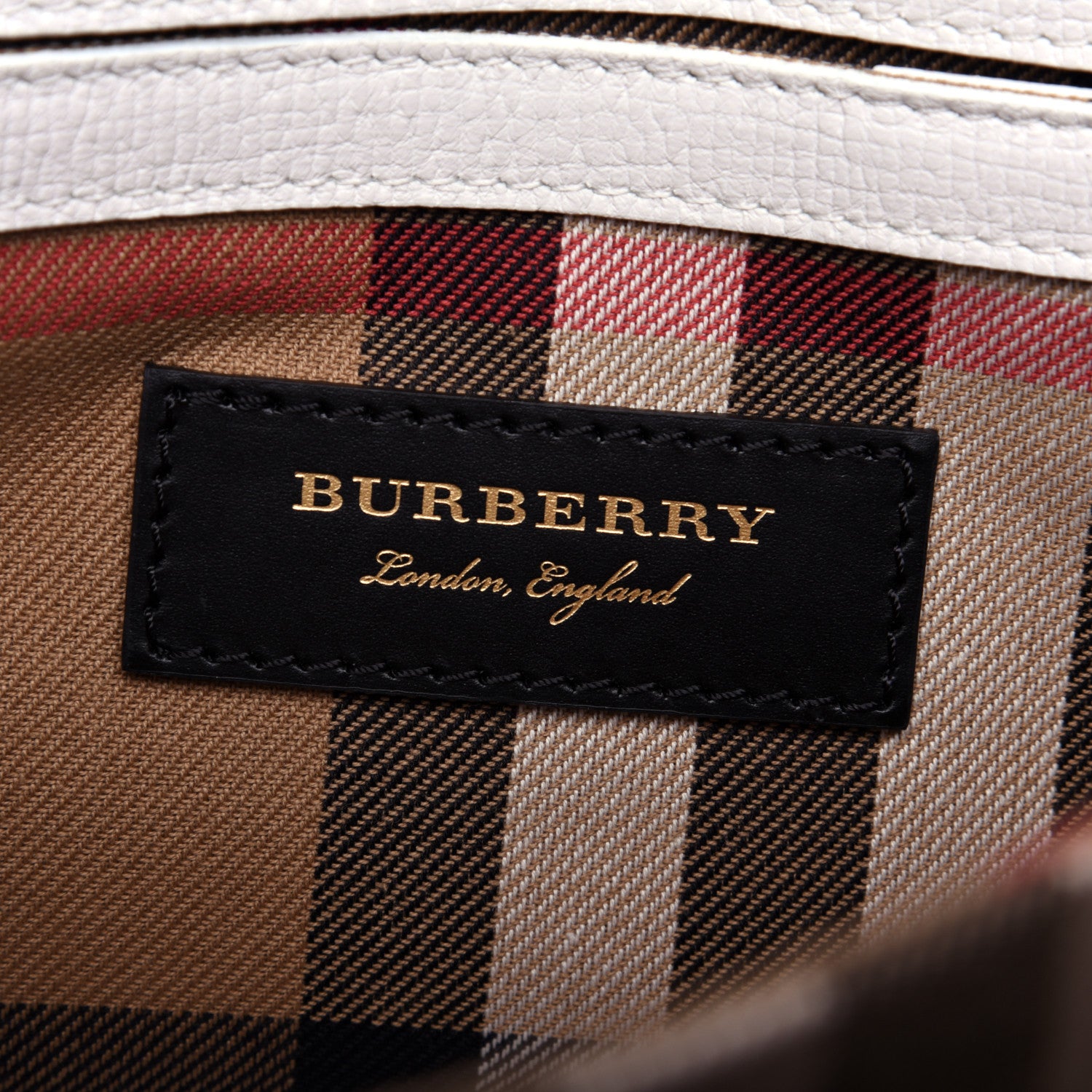 Burberry Grainy Calfskin Broguing Tassel Small Macken Crossbody Bag Chalk White 8 of 13