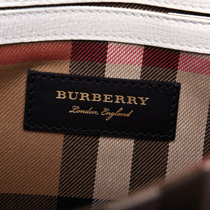 Burberry Grainy Calfskin Broguing Tassel Small Macken Crossbody Bag Chalk White 8 of 13