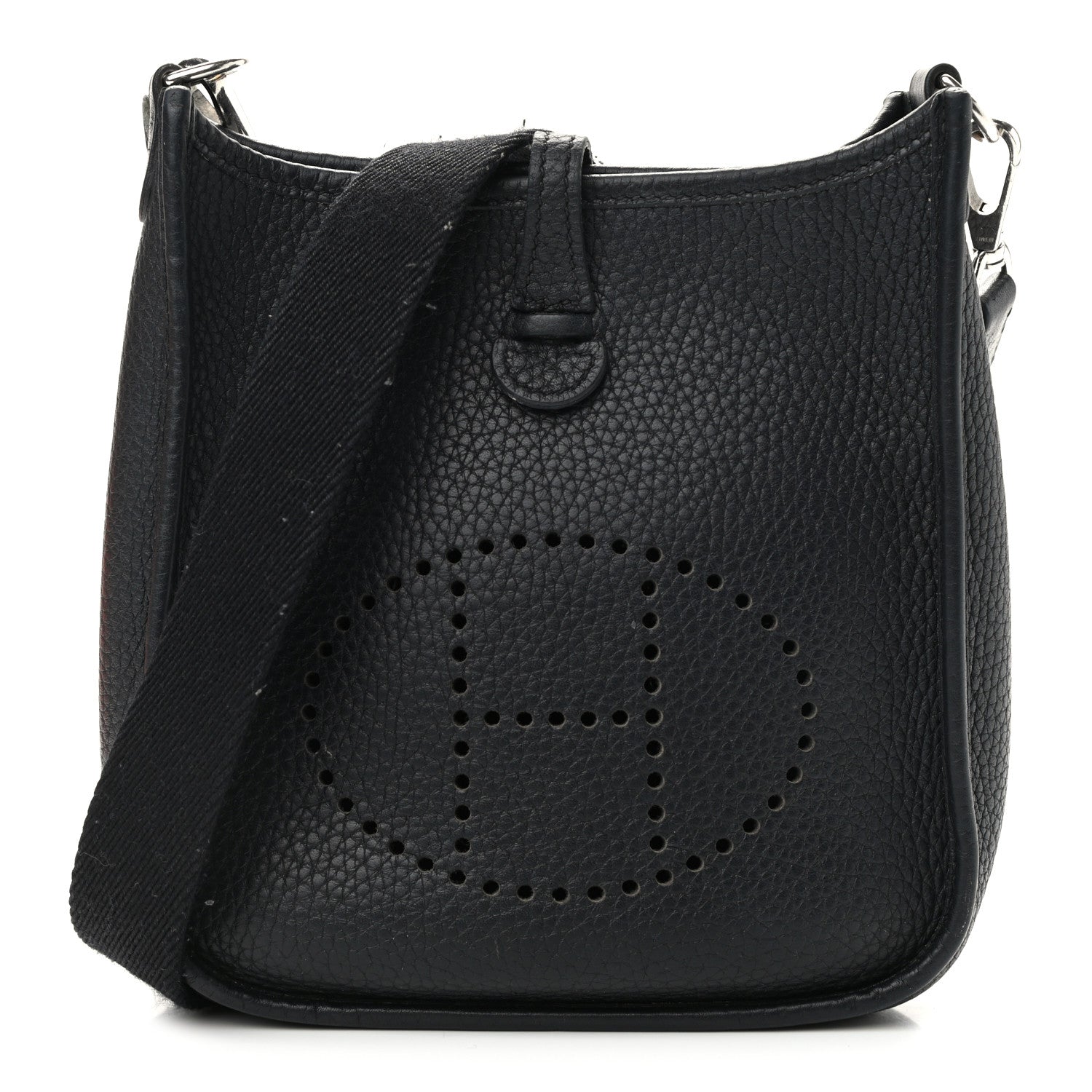 Hermes Taurillon Clemence Evelyne TPM Black 1 of 13