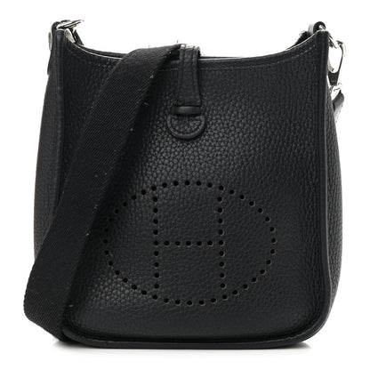 Hermes Taurillon Clemence Evelyne TPM Black 1 of 13