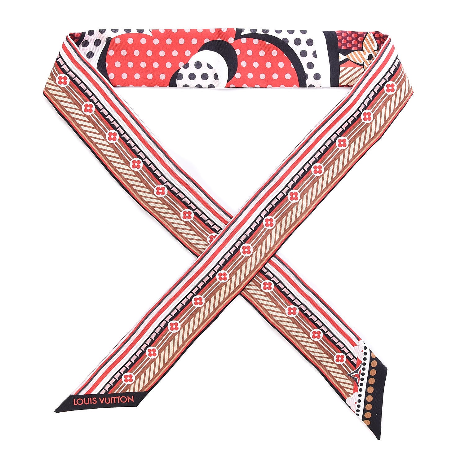 Louis Vuitton Silk Pop Monogram BB Bandeau Rouge 1 of 4