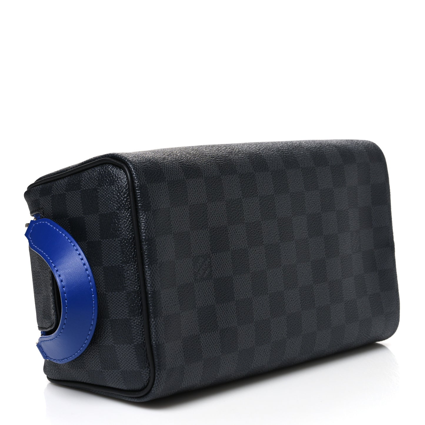 Damier Graphite Dopp Kit Toilet Pouch Blue