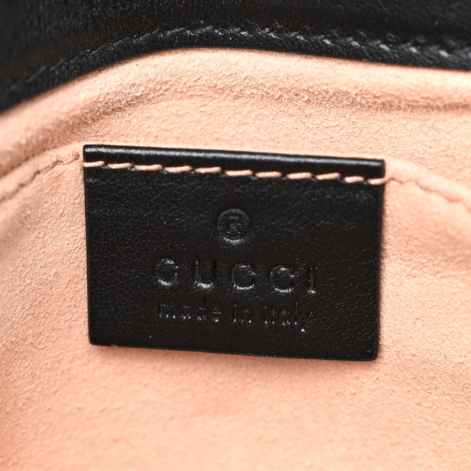 Gucci Calfskin Matelasse Mini GG Marmont Shoulder Bag Black 6 of 12
