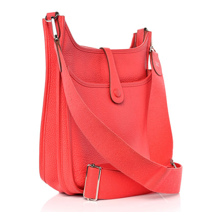 Hermes Taurillon Clemence Evelyne III PM Bougainvillea 2 of 8