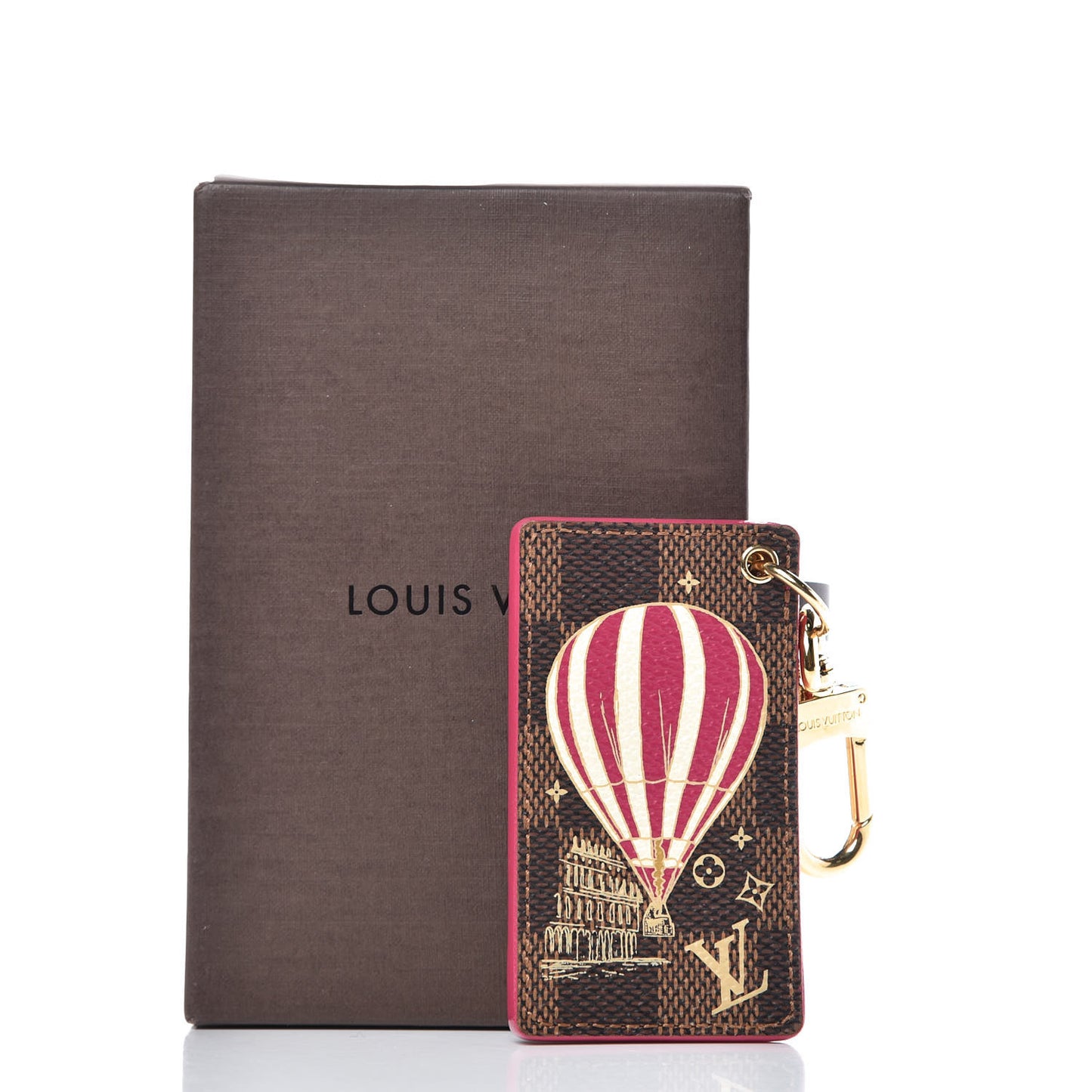 Damier Ebene Illustre Air Balloon Bag Charm Grenade