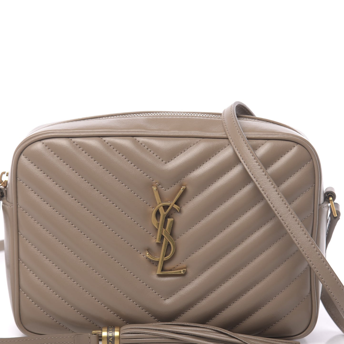 Calfskin Matelasse Monogram Lou Camera Bag Dusty Grey