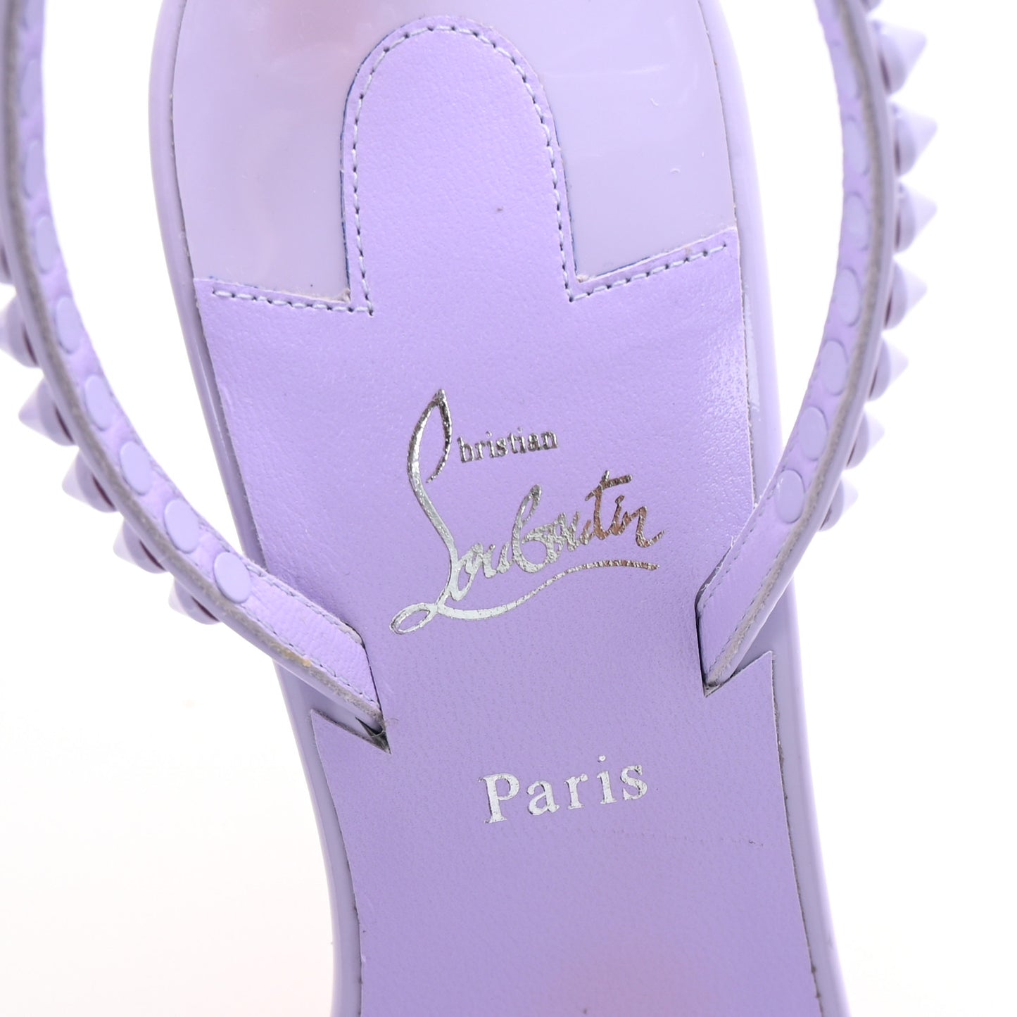 Patent Calfskin So Me 100 Sandals 37 Lilac Smoke