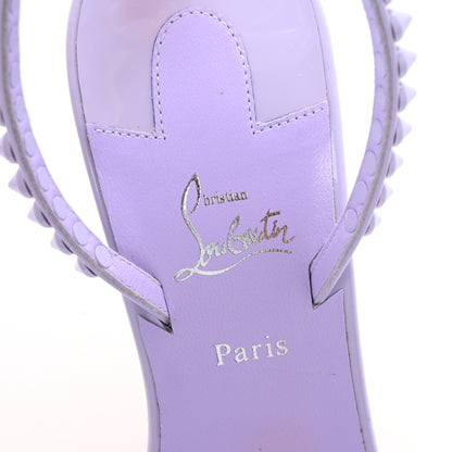 Christian Louboutin Patent Calfskin So Me 100 Sandals 37 Lilac Smoke 8 of 8