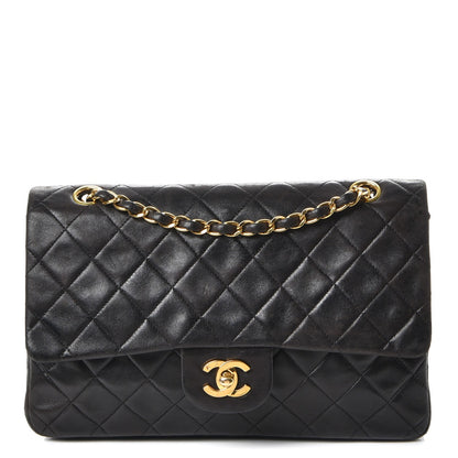 Chanel Lambskin Quilted Medium Double Flap Black 1 of 13