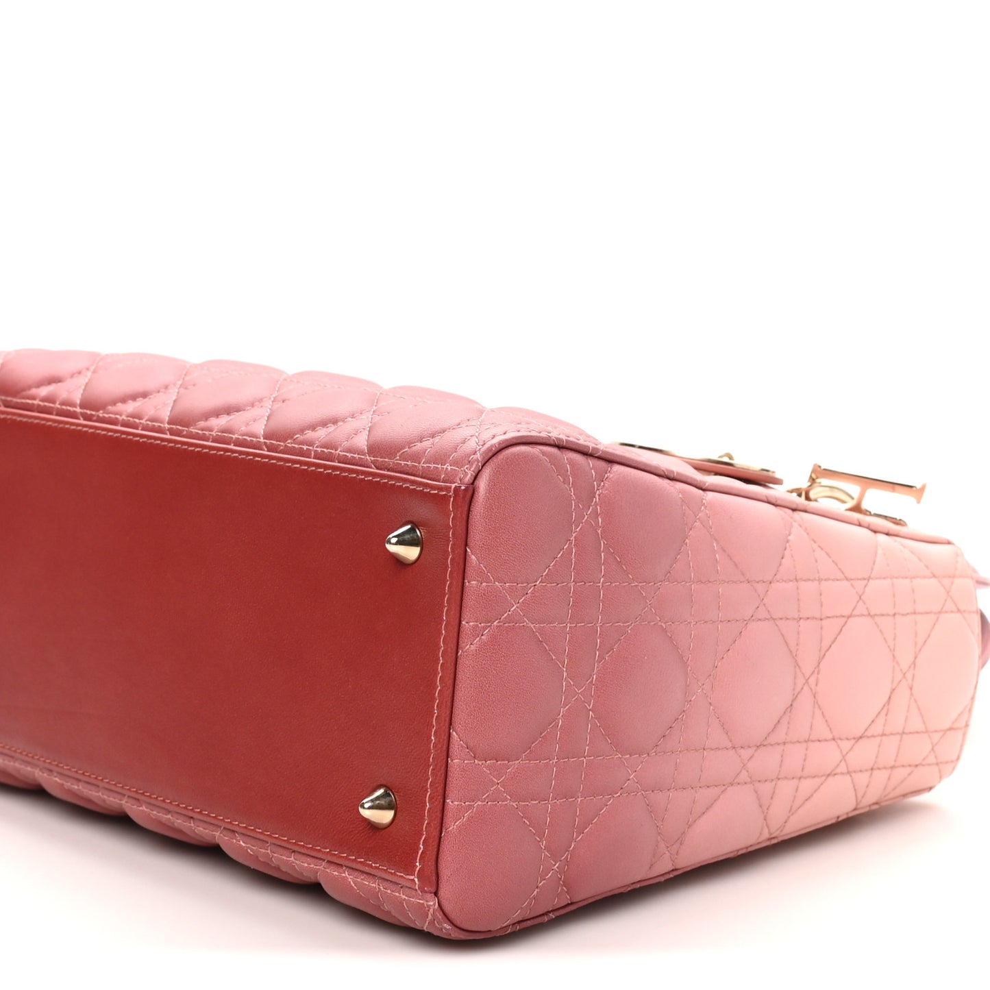 Lambskin Cannage Gradient Medium Lady Dior Pink