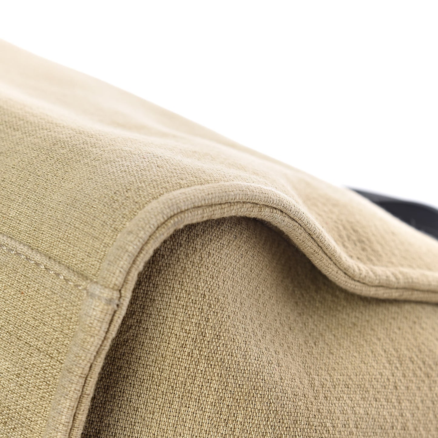 Canvas Large Deauville Tote Beige Black
