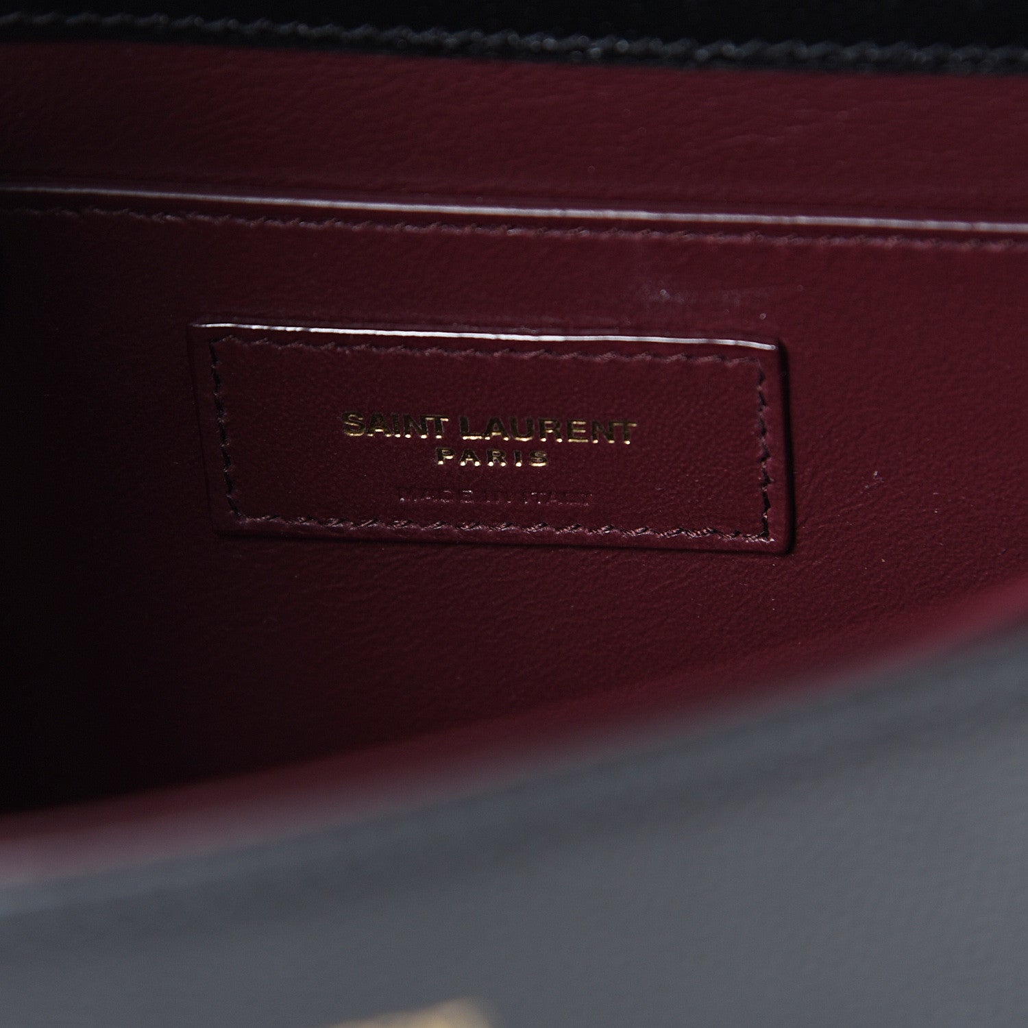 Saint Laurent Grain de Poudre Medium Classic Monogram Cassandra Top Handle Black Rouge Legion 5 of 9