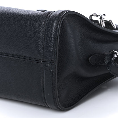 Alexander McQueen Pebbled Calfskin Mini Padlock Navy 11 of 11