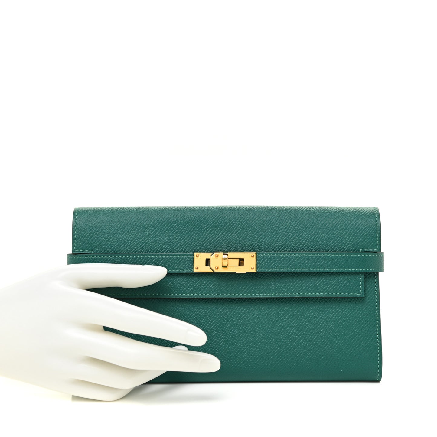 Epsom Kelly Longue Wallet Malachite