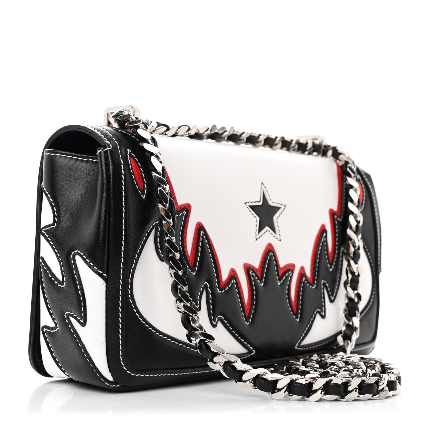 Burberry Calfskin Lola Bag White Multicolor 3 of 13