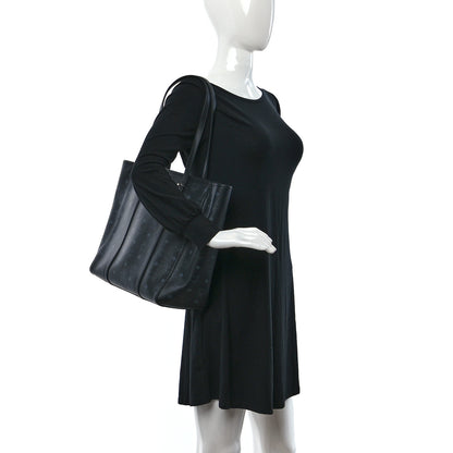 MCM Visetos Toni Shopper Tote Black 2 of 10