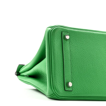 Hermes Taurillon Clemence Birkin 30 Bambou 9 of 10