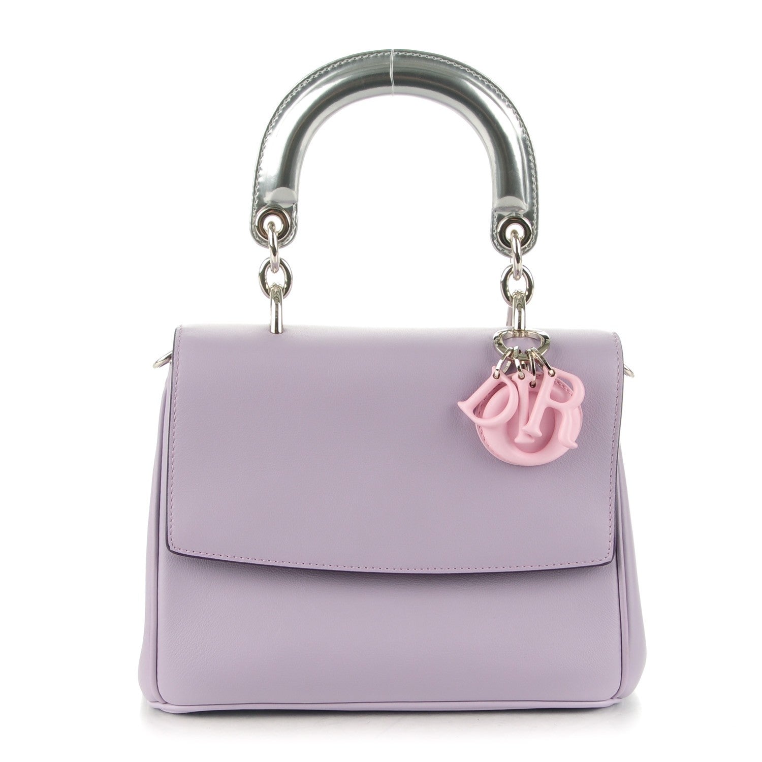 Christian Dior Smooth Calfskin Tri-Color Mini Be Dior Flap Lilac Silver Pale Pink 1 of 9