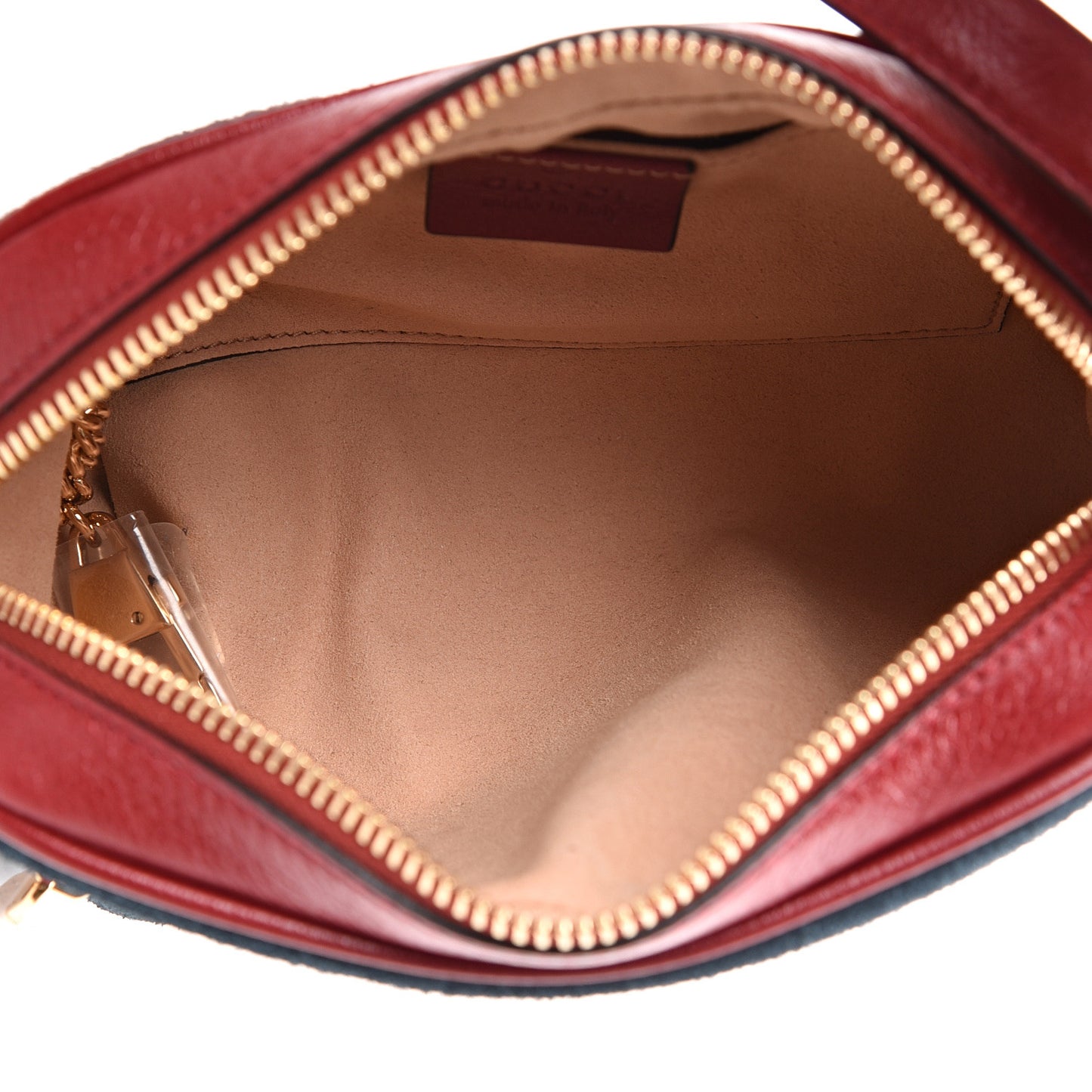 Suede Calfskin Web Mini Ophidia Shoulder Bag New Blue Romantic Cherry