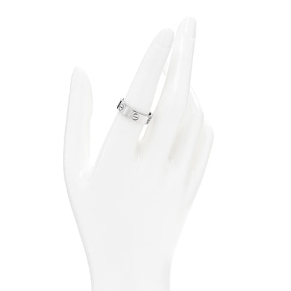 Cartier 18K White Gold 5.5mm LOVE Ring 56 7.5 2 of 4