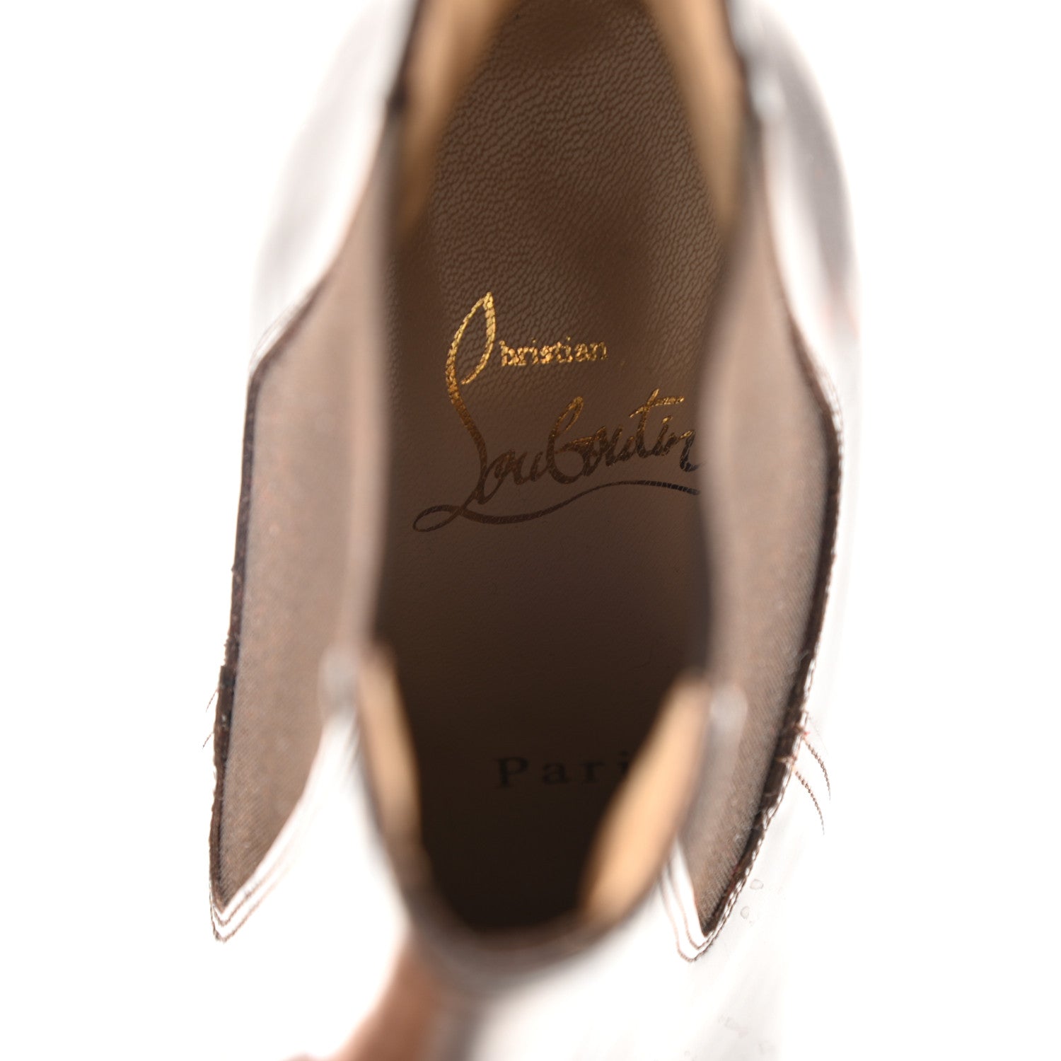 Christian Louboutin Calfskin Bang Bang 100 Eden Ankle Boots 37 Brown 7 of 7
