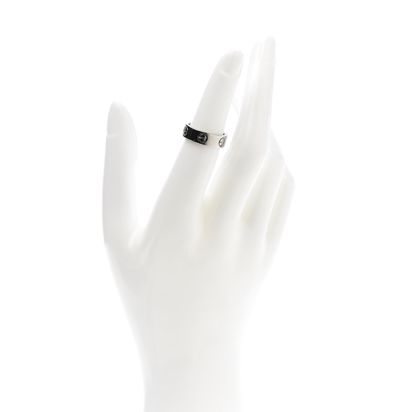 18K White Gold 5.5mm LOVE Ring 51 5.75