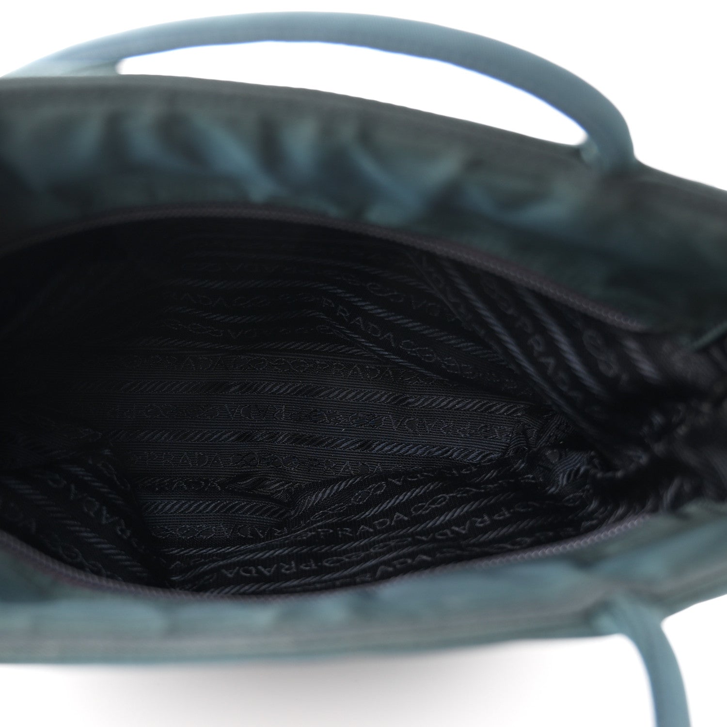 Prada Tessuto Nylon Tote Blue 5 of 10