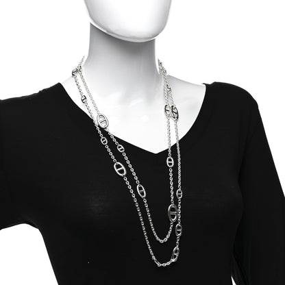 Hermes Sterling Silver Farandole Necklace 160 2 of 5
